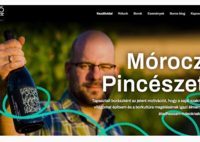 moroczpinceszet.hu borászati weboldal